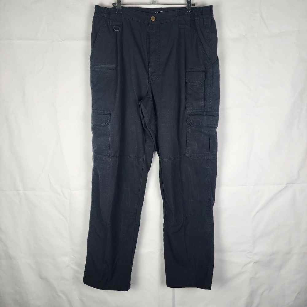 5.11 Tactical Black Cargo Work Pants SIZE 36X32